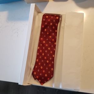 - - Ermenegildo Zenga Red Floral Print Sil…